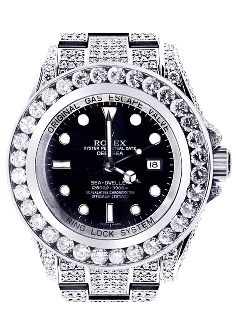 rolex deepsea with diamonds